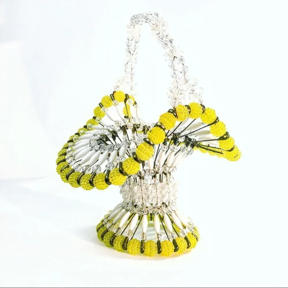 VTG MCM Safety Pin & Bead Basket